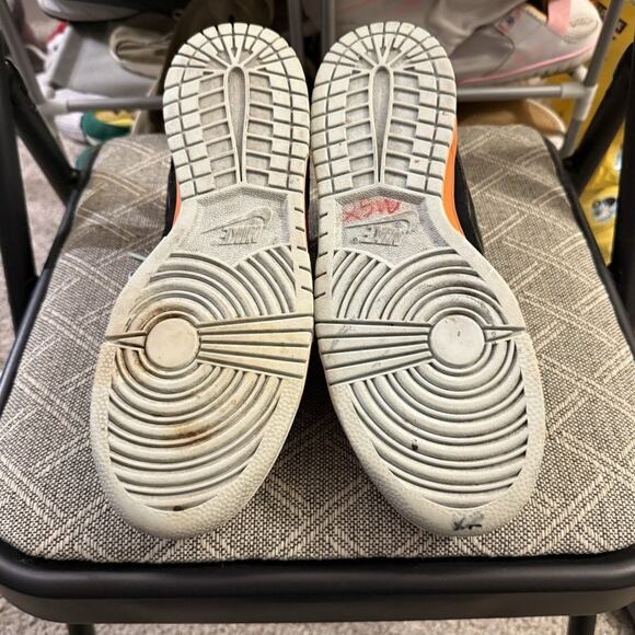 Nike Dunk Low Mandarin Orange Black Green Shoes Womens Size 8.5 - Picture 6 of 7